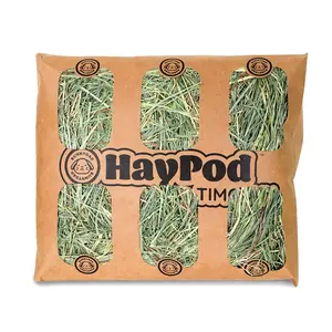 BunnyDad Orchard Hay Pod for Rabbits (5 Pack) High-Quality Fiber-Rich Hay for Small Rabbits