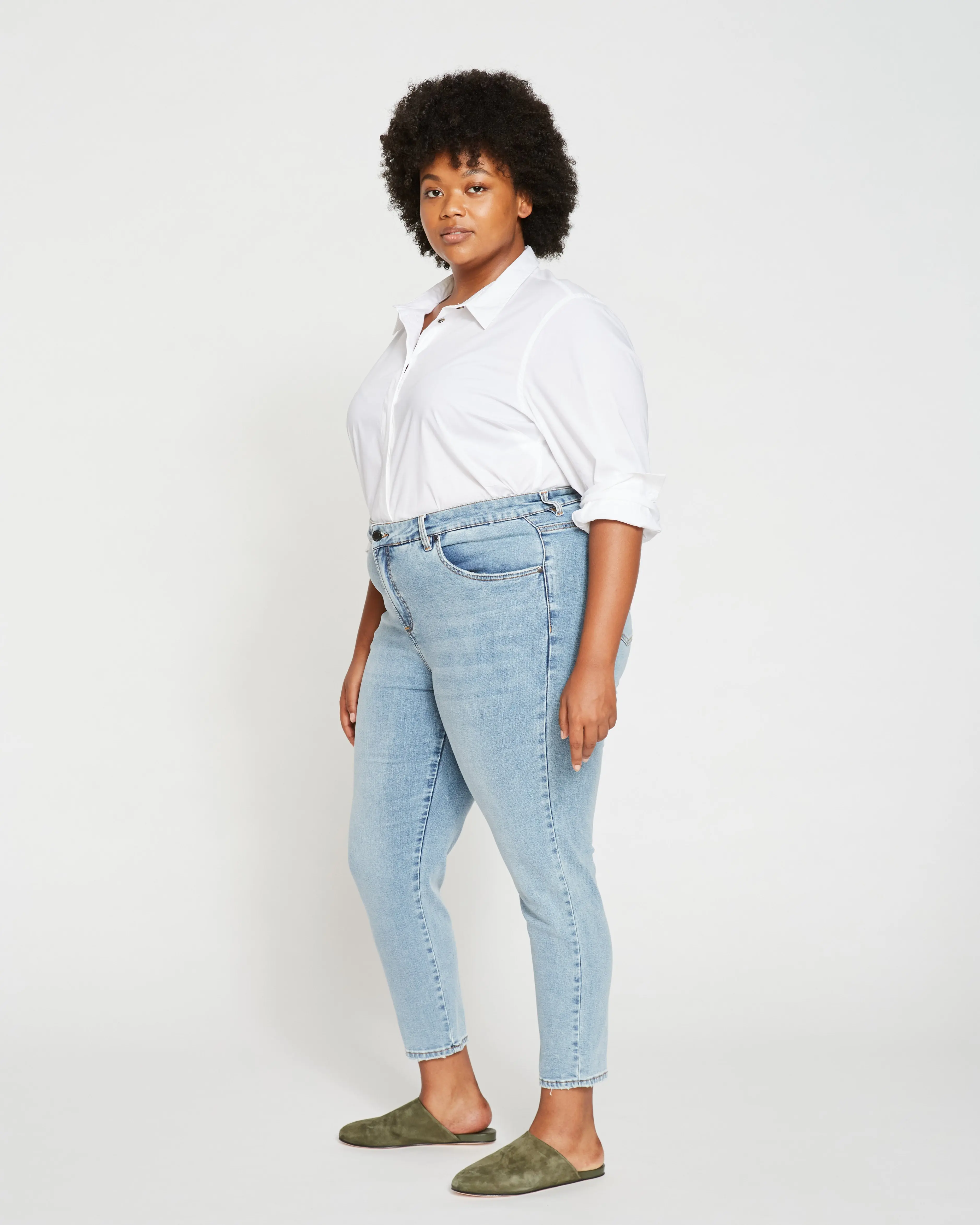 Women's High Rise Light Blue Denim Pants - 27 in Skinny Ripped Slim-Fitting Jeans, Polyester-Cotton-Elastane Stretch Fabric, Best-Selling Casual Bottoms, Cold Wash, Hang Dry, Multi-Size