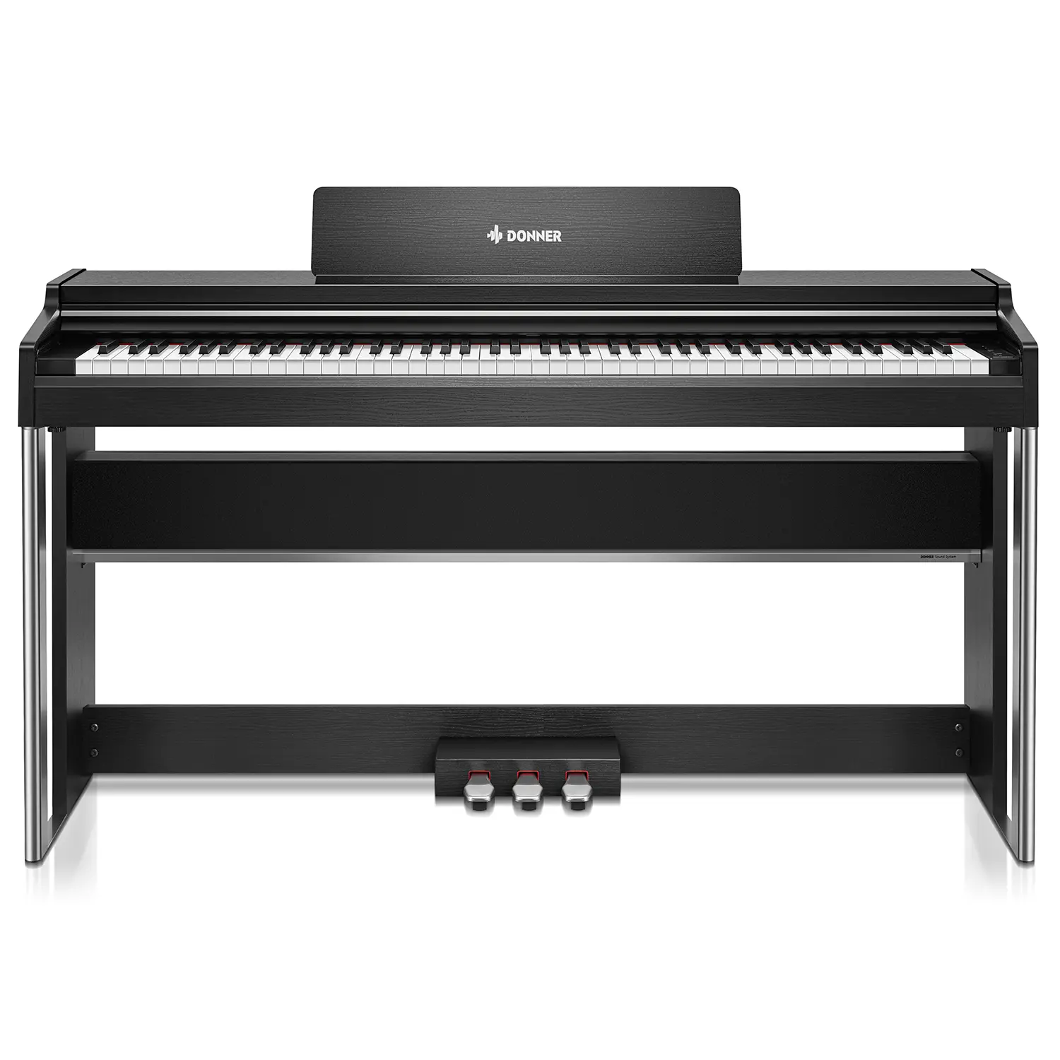 Donner DDP-200 PRO 88 Key Graded Hammer-Action Weighted Upright Electronic Piano, 2.4" IPS Color Screen, 138 Tones, Recording Function, 12 Months Support, 135.5x37.5x80 cm, Floor Use Option, iOS/Android/Windows Compatibility, Exceptional Sound & Precision