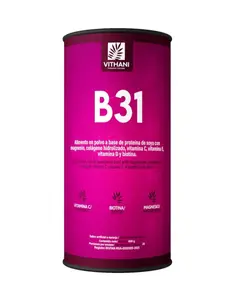 Vithani B31 Soy Protein-Based Powder 600g with Magnesium, Hydrolyzed Collagen, Vitamin C, Vitamin E, Vitamin D & Biotin Made in Colombia - Nail, Bathroom