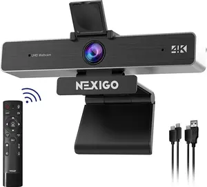 NexiGo Zoom Certified, N950P 4K Zoomable Webcam with Remote Control, Sony_Starvis Sensor, 5X Digital Zoom