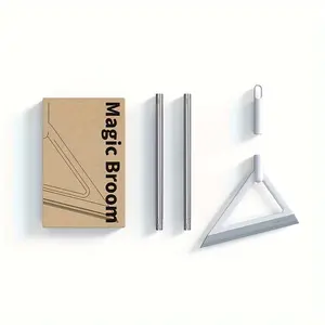 Magic Broom Mop - Multifunctional Silicone Magic Broom for Deep Cleaning Floors, Glass, Bathrooms, Kitchens, and Dust Removal - White Cleaning Tool