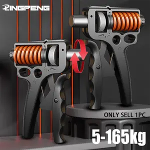 Portable Grip Strength Trainer, Adjustable Resistance 5-165kg, Non-Slip Handle, Home Office Outdoor Use, Hand Grip Strengthener, Fitness Grip Strengthener, Forearm Grip Strengthener