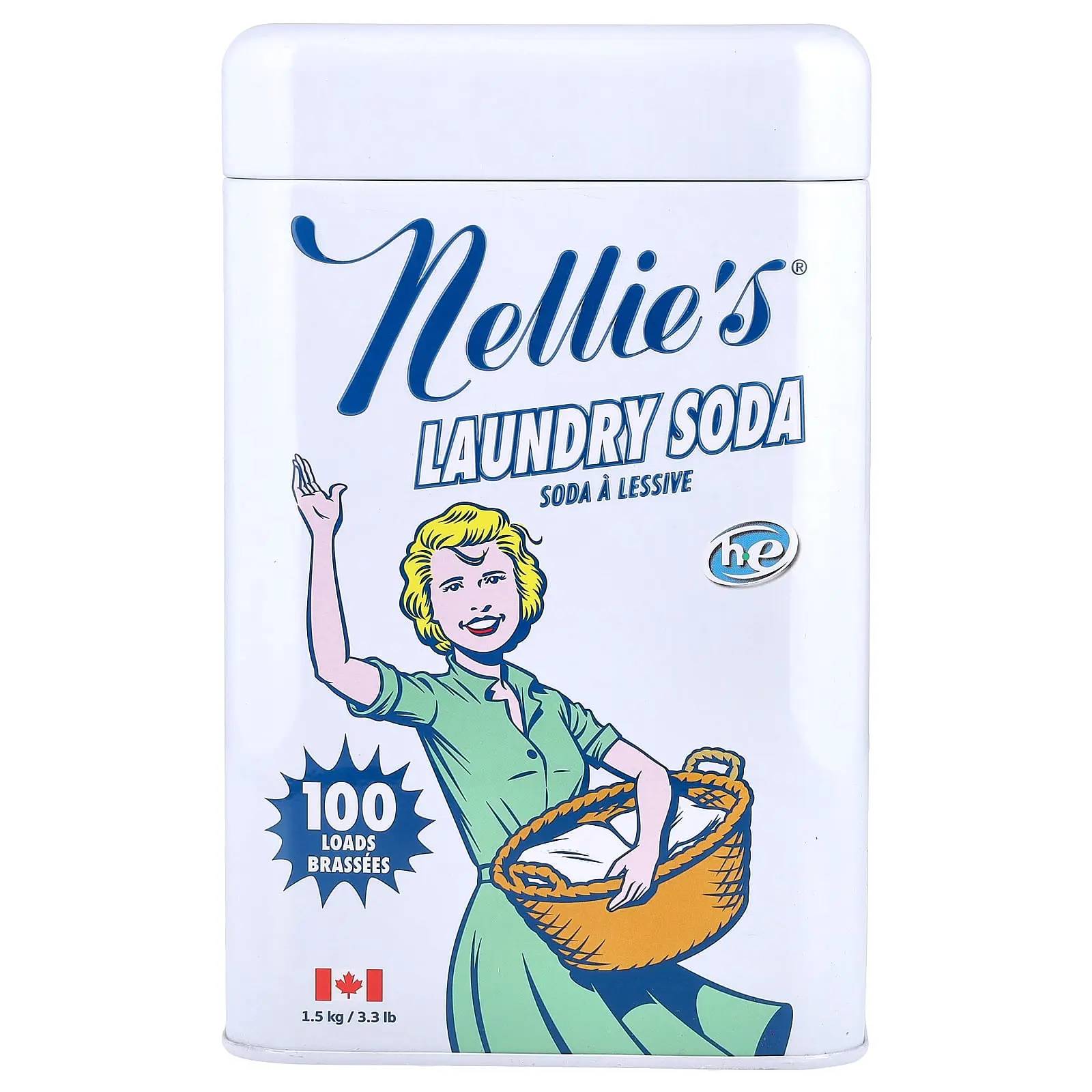 Nellie's Laundry Soda, 100 Loads, 3.3 lbs (1.5 kg)
