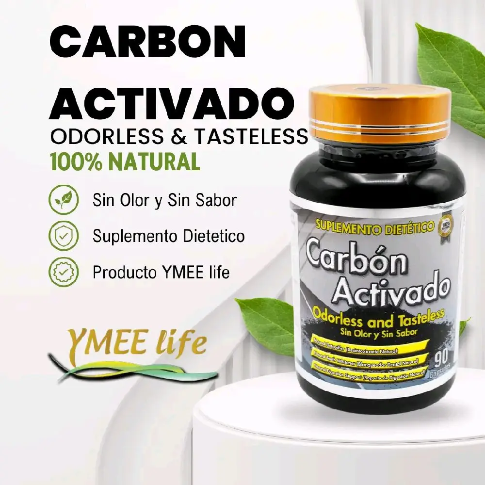Colibri Natural Products Activated Charcoal Dietary Supplement - 90 Odorless, Unflavored, Prop 65 Safe Edible Natural Healthcare Capsules
