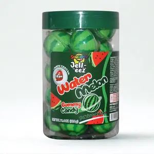 Smackeez Jell-eez Watermelon Gummy Candy Juicy Center 18 Pieces 11.4oz Delicious and Fun