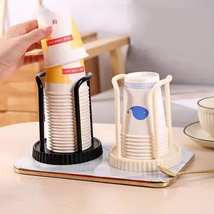 Disposable Paper Cup Holder Rack, Tabletop Storage Organizer, Ideal for Living Room Dining Room and Various Cups Use
