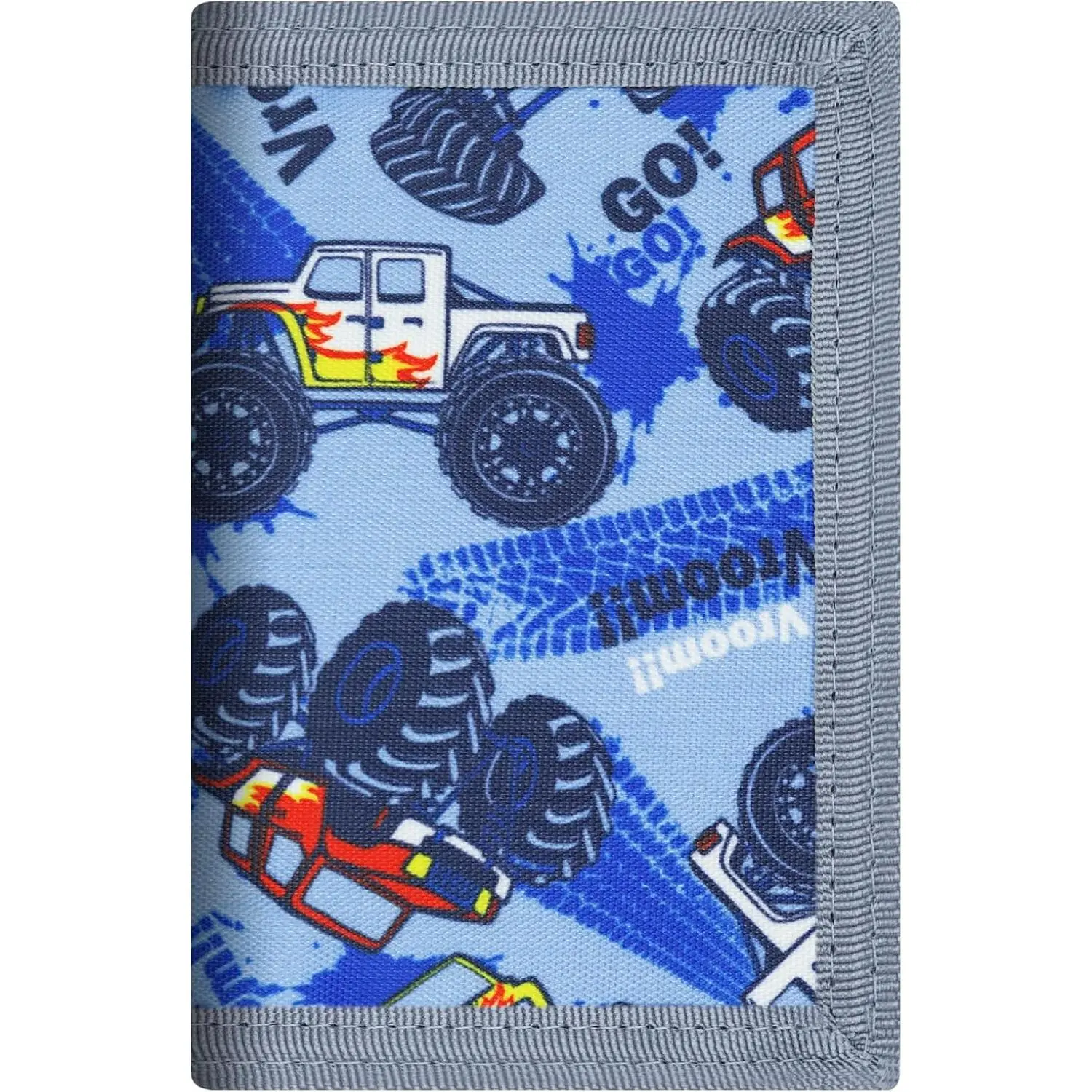 X-KWL05  Kids Wallets for Boys Ages 4-18 Trifold, Toddler/Youth Wallet for Boys with Zippered Coin Pocket and Card Holders, Novelty Wallet for Childrens Birthday Gifts - Kart