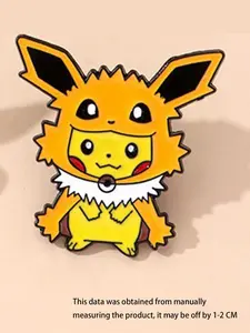Pokémon Creative Pikachu Enamel Pin, Cartoon Character Alloy Brooch, Casual Fashion Accessory, All Seasons Backpack Clip