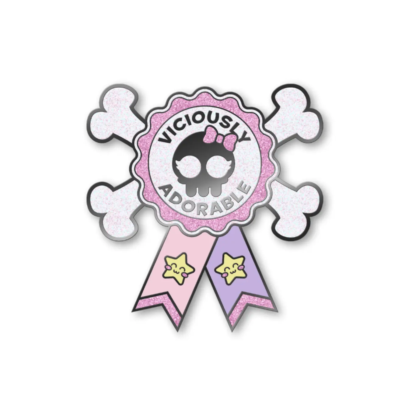 Viciously Adorable Ribbon Pin
