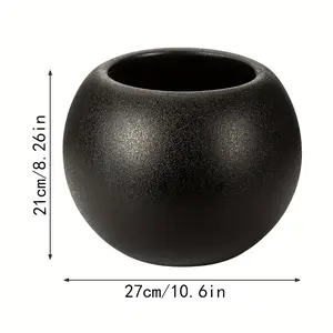 Elegant Ball-Shaped Floor Plastic Planter, Ideal for Artificial Plants, Greenery, Succulents, Home Decor, Christmas Decoration