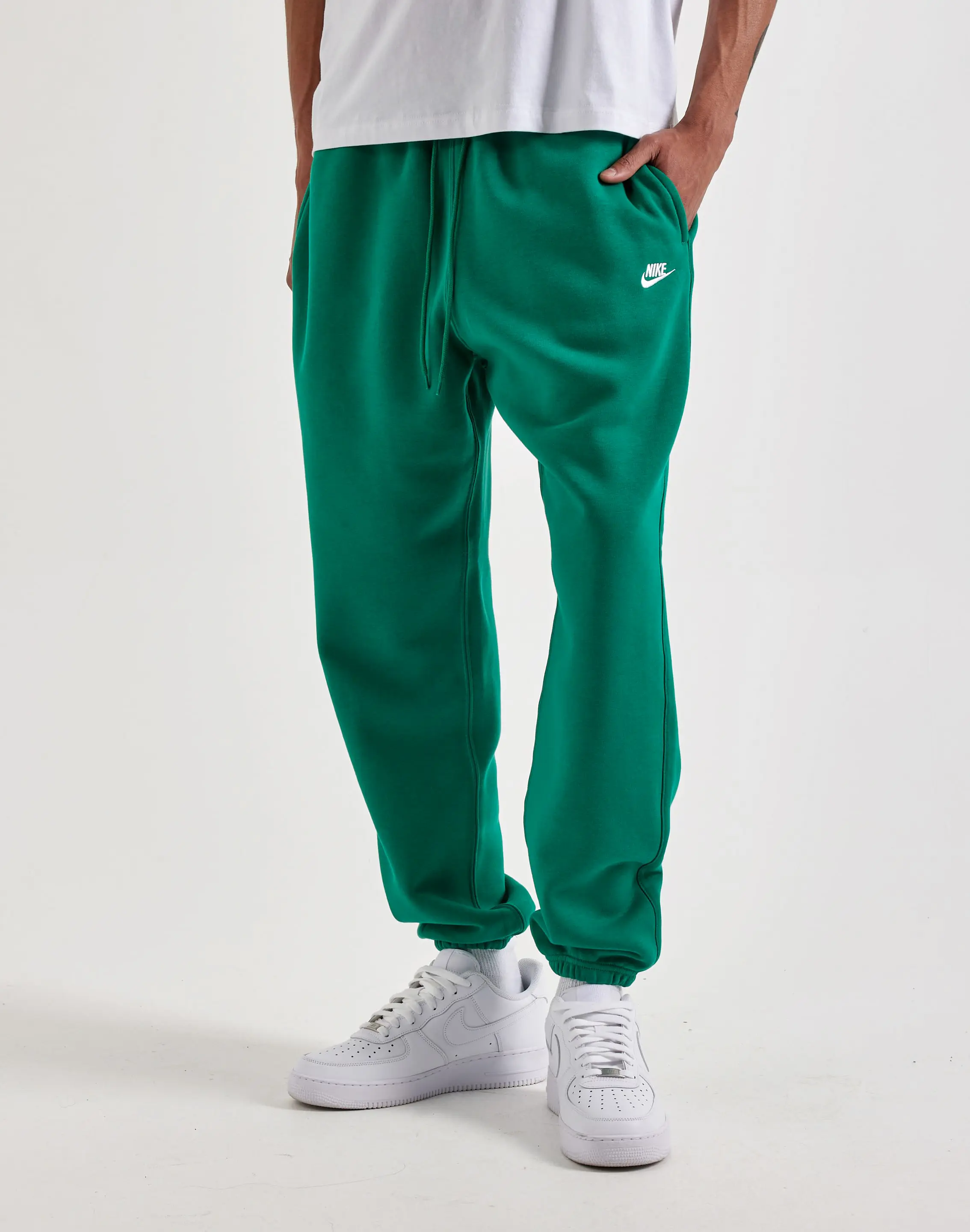 Mens Nike Club Cuffed Brushed Fleece Pants