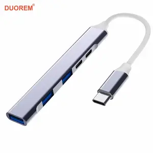 PD Charging USB-C HUB USB C Adapter Type-C 3.0 Aluminum 5-In-1 Expansion Fast Data Transfer Tablet PC Macbook Accessories