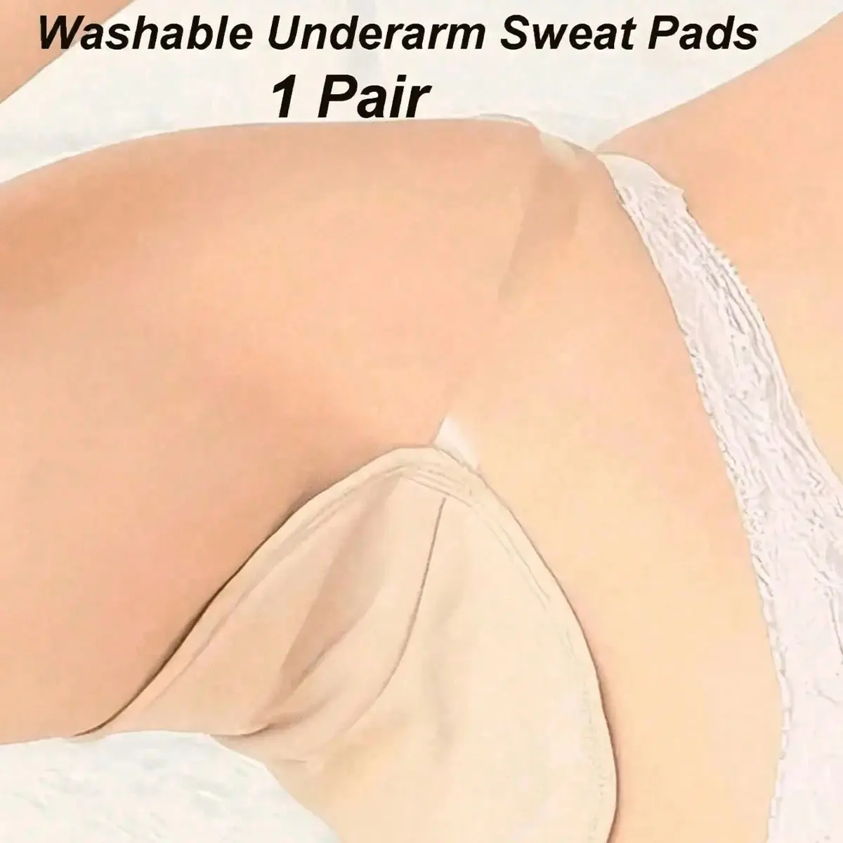 2-Pack Washable Lightweight Underarm Sweat Pads for Men and Women, Underarm Product, Removable Absorbent Anti-Sweat Pads, Waterproof Quick-Dry Body Care for Travel and Sports