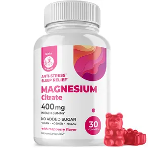DR. MORITZ Magnesium Gummies for Adults - Sugar-Free Calm Magnesium Gummies - Raspberry Flavor - Non-GMO, 400 mg (30 Count)