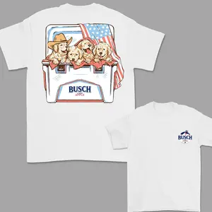 Busch Light Apple Dog Shirt, 4th Of July T-Shirt, Perfect Beer And Dog T-shirt For Women, For Men