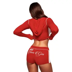 BLARE PANELLED SHORT - RED