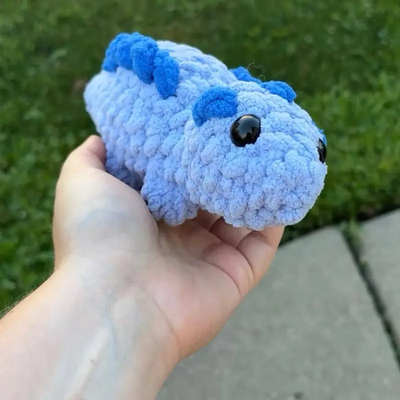 Handmade Crochet Stegosaurus Plush | Soft Dinosaur Stuffed Animal | Cute Amigurumi Dino Gift