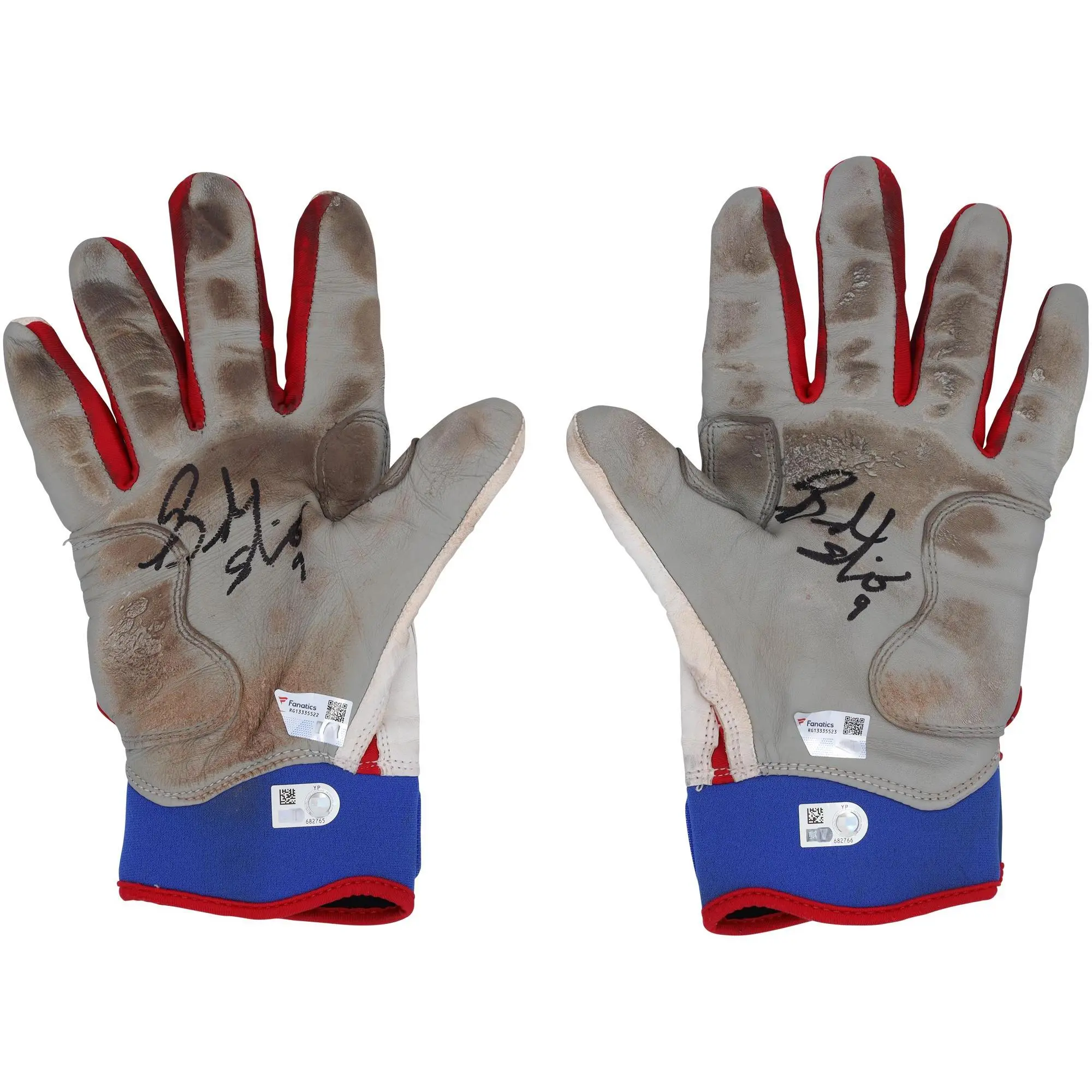 Brandon Nimmo New York Mets Autographed Game-Used White Bruce Bolt Batting Gloves from the 2023 MLB Season - RG13335522-23 - Fanatics Authentic Certified