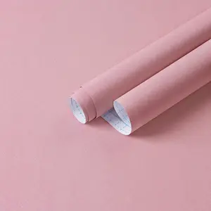 Pink Self-Adhesive Peel and Stick Wallpaper, Eco-Friendly Thick Embossed Vinyl Wrap, Waterproof Easy-Install Material, Renter-Friendly for Countertops, Bedrooms