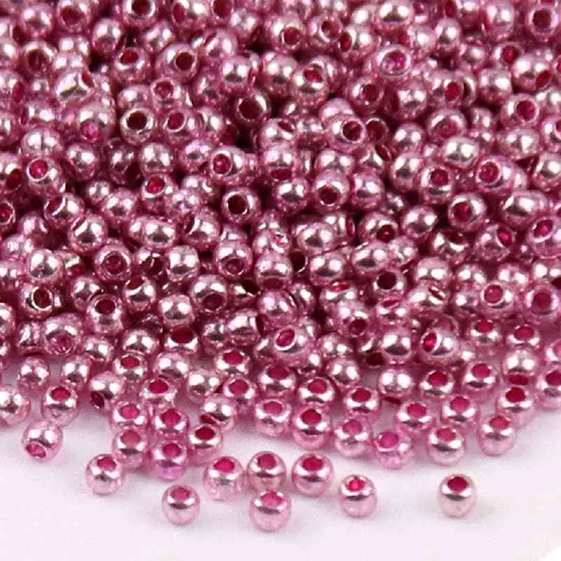 Metallic Glass Round Beads, 1.5mm Round Shape Glass Beads for Jewelry DIY, Beading & Jewelry Making Supplies