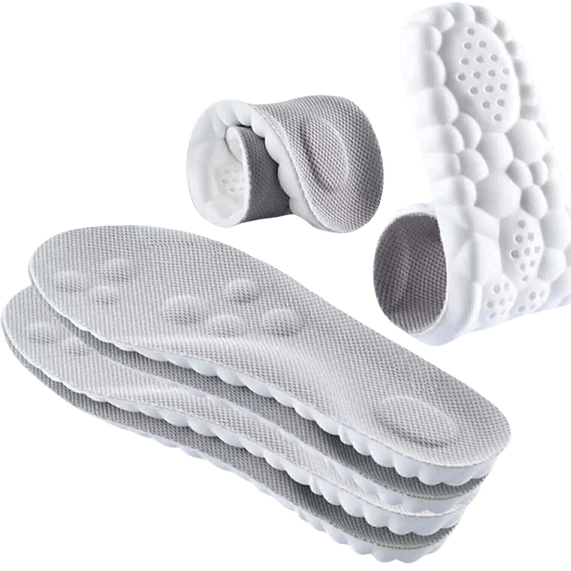 Soft Elastic Breathable Shoe Insoles, Sweat Absorbent, Lightweight and Soft Insoles for Comfortable and Non Tiring Feet  Footwear Bedroom