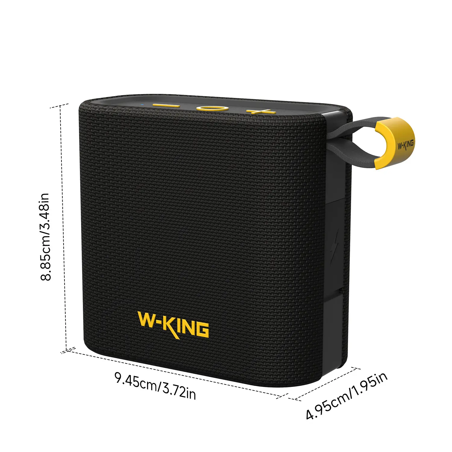 W-KING Portable Multifunctional Wireless Speaker - IPX7 Waterproof Compact Bluetooth Radio with Bike Mount, TF Card Slot, USB Type-C Compatibility, Hands-Free Mode, Mobile Use Support, Rechargeable Batteries, Music Setup Ready, TF/USB-C Connectivity