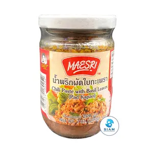 MaeSri Chili Paste with Basil Leaves (Pad Kapao) (7 oz) น้ำพริกผัดใบกะเพรา แม่ศรี