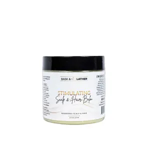 Stimulating Scalp and Hair Balm, Shea Butter and Mango Butter Blend for Moisturizing Haircare