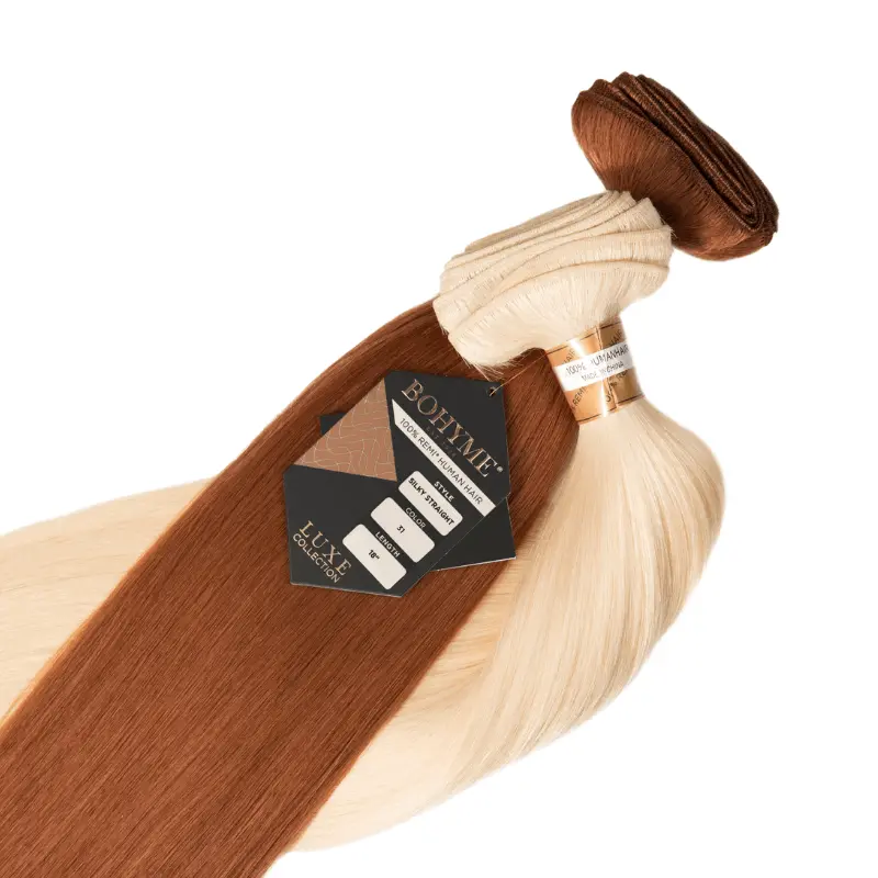 16" Machine Tied Weft - Silky Straight