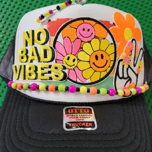 No bad vibes sunflower otto trucker hat.