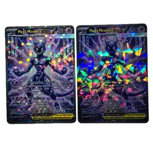 Mega Mewtwo EX Custom Card — Bubble or Shattered Glass Holo