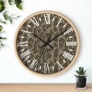 Original Bottomland Everything Bottom Lands Camo Wall Clock - Clock with Camouflage Design | Hunting Season | Hunter Decor