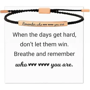 Serelune Jewelry B Inspirational Bracelets for Women Meaningful Gift Positive Message Jewelry Encouragement Bracelet for Daily Motivation