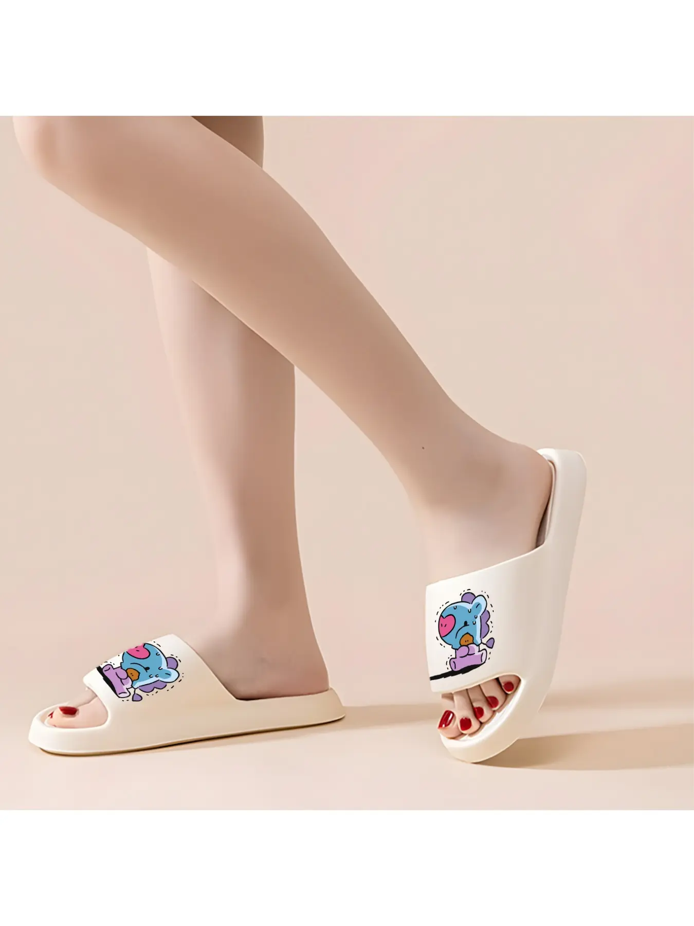 Cute Blue Cartoon Unicorn Slippers with Heart Pattern Cozy Indoor Home Shoes for Women Girls Soft Non-Slip Sole Warm Fleece Lined Winter Bedroom Slippers Comfortable Daily Wear Footwear