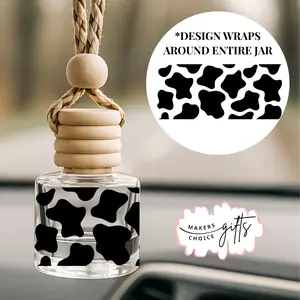 Cow Print Wrap Around Car Air Freshener