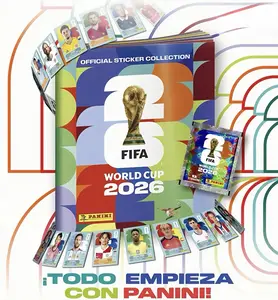 [International Edition] FIFA PANINI World Cup 2026 Sticker Album - 112-Page Empty Collection Book - Licensed Soccer Memorabilia & Gift for Fans - Road to 2026