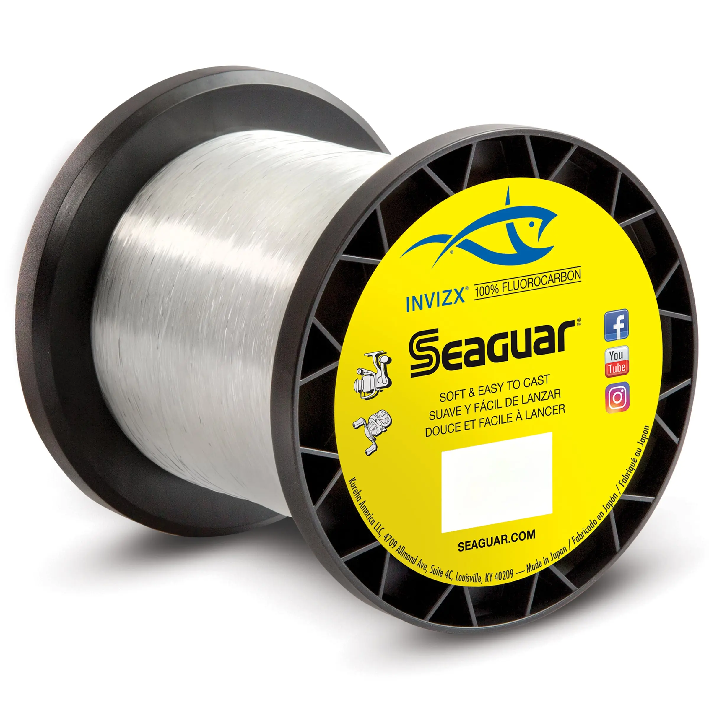 Seaguar InvizX Fluorocarbon Fishing Line 1000 Yards Seaguar InvizX Fluorocarbon Fishing Line 1000 Yards