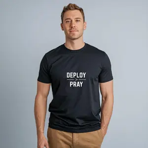 Deploy > Pray DevOps T-Shirt | Programmer & IT Humor Tee | Gift for Developers