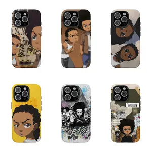 Boondocks Riley's Cartoon-Theme Durable Protective Phone Cases for iPhone 11-16 - Shockproof & Wear-Resistant Glossy Finish - Cool Gift for Easter, Christmas, Halloween, or Birthdays