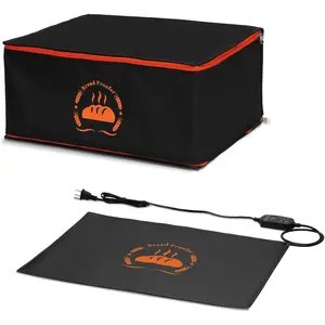 Bread Proofing Box  to Provide Sufficient Temperature for Bread Proofing, Proofing Box Consists of Sourdough Bread Proofing Mat and Thermal Insulation Box, Suitable for Half Size Baking Sheet Pan