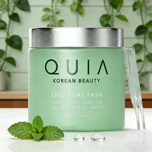 [US SELLER]QUIA Dual-Action Toner Pads, Gentle PHA Exfoliating for Sensitive Skin, Instant Hydration & Pore Minimizing, 70 Soft Korean Textured Pads for Blackhead & Blemish Cont