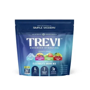 Trevi Sugar Free Electrolyte Drink Mix – | | 0g Sugar, with 7 Vitamins & Minerals, 6 Electrolytes, Energy Hydration Drink Mix, 28 Stick Packs Non-GMO, Choose Flavor