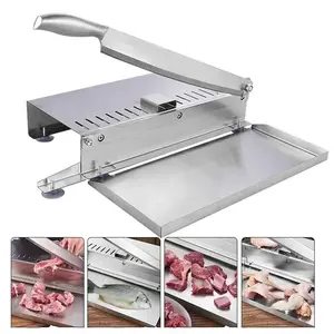 Stainless Steel Frozen Meat Slicer, Bone Cutting Knife, Minced Lamb Slicer Machine Multi-fuction Frozen Chicken Duck Fish Cutter
