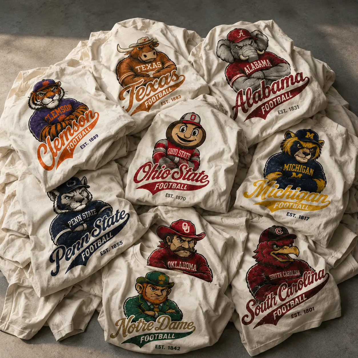 Vintage College Mascot Graphic T-Shirt, Retro University Football Tee, Distressed Campus Spirit Shirt, Alumni Fan Apparel, Classic Game Day Tee, Unisex Graphic Shirt, Vintage Sports Gift for Men Women, Retro College Pride Clothing