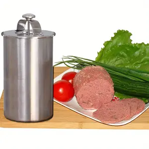Stainless Steel Meat Press Cooker for Preparing Healthy Homemade Deli Meats, Complete with a Thermometer - Ideal for Kitchen Bacon Pressure Cooking kitchenware
