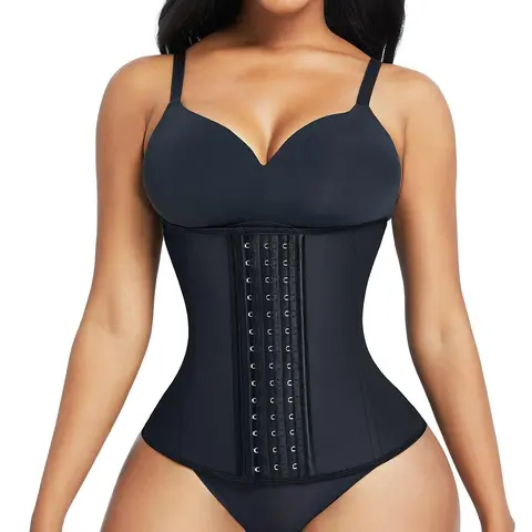 FeelinGirl Hook Latex Waist Trainer Waist Cincher Corset for Women Compression Fit Shapewear Womenswear Gorgeous Day  waisttrainer Lady Underwear Basic Comfortable #newarrivals#SohoChic