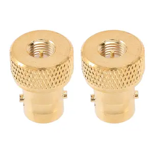 2X SMA Male to BNC Female Jack M/F Straight Type RF Adapter Coaxial Connector