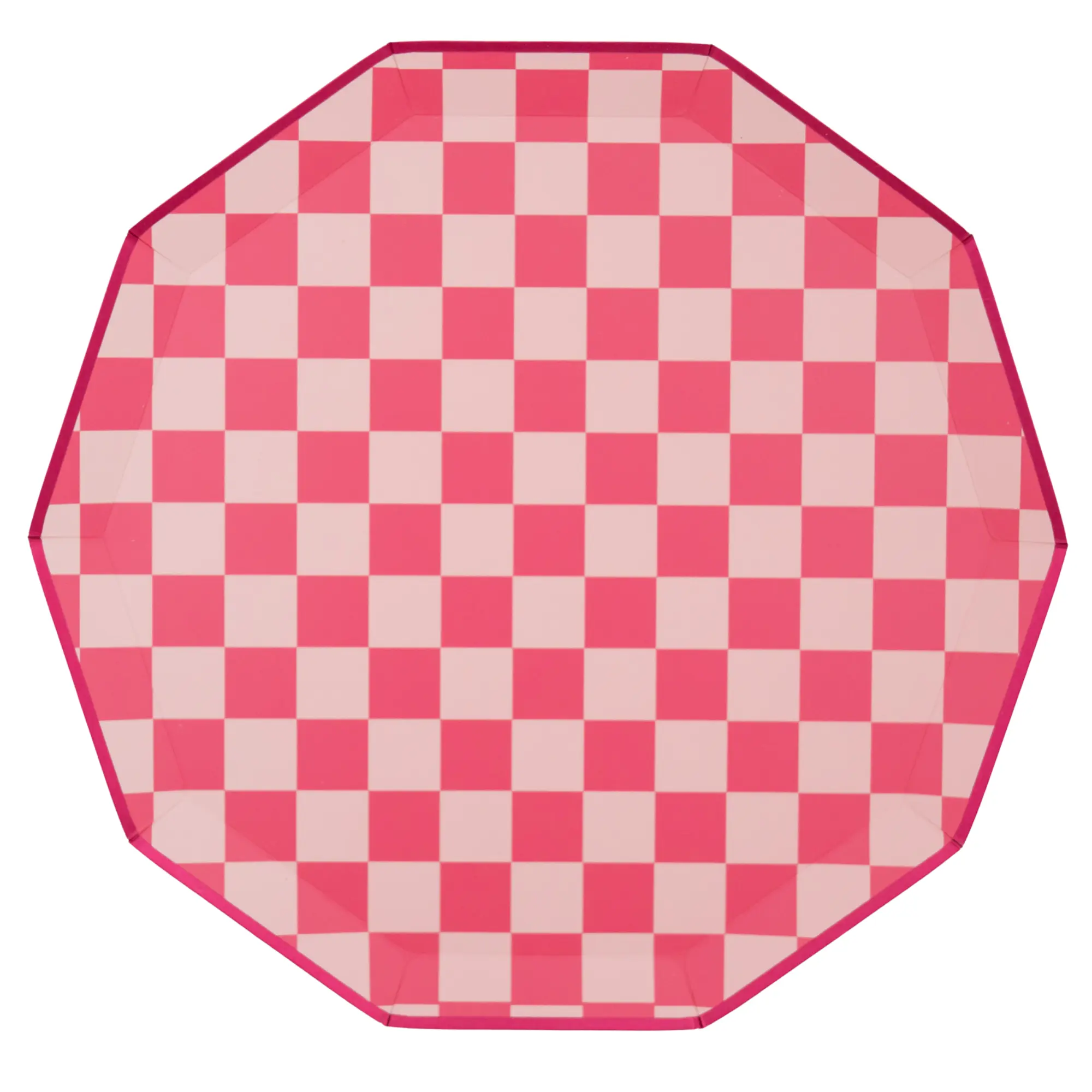 HAUTE PINK SIGNATURE LARGE CHECKER PLATES