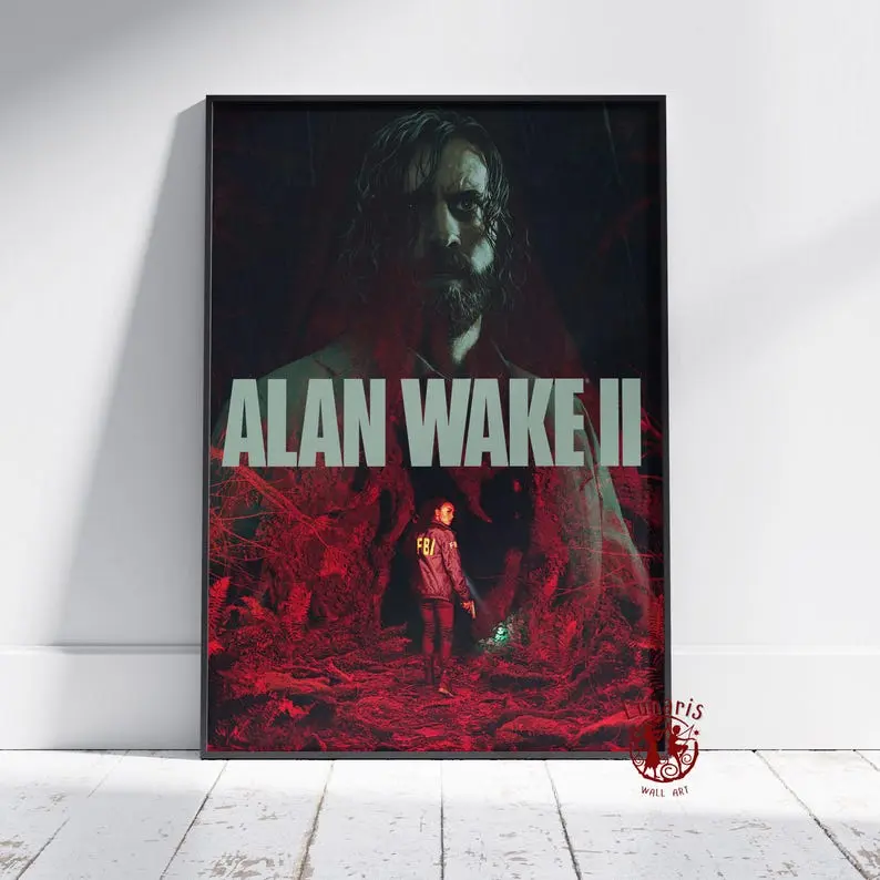 Alan Wake Poster | Survival Horror Game Wall Art